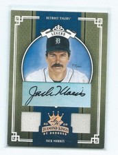 2005 Diamond Kings-Jack Morris Autograph/dual Jerseys /100-Detroit Tigers