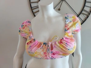 No Boundaries Badeoberteil Day Dreaming mehrfarbig Blumen Junior Gr. XL (15-17) - Bild 1 von 6