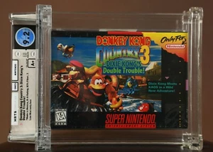 Donkey Kong Country 3 WATA 9.2 A Factory Sealed SNES New Unopened VGA Nintendo - Picture 1 of 2