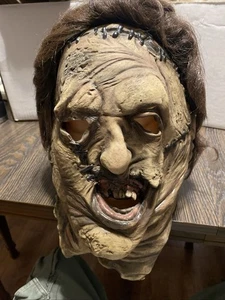 Vintage New Line Cinema Texas Chainsaw Massacre Leatherface Mask RARE Latex - Picture 1 of 17