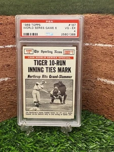 1969 Topps #167 World Series Game 6 Jim Northrup TIGERS PSA 4 VG-EX - Bild 1 von 2