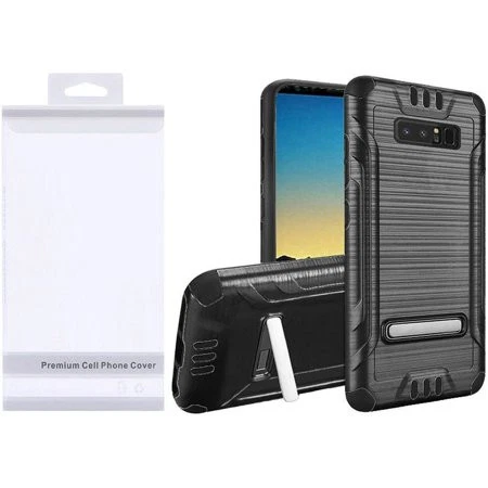 Funda híbrida cepillada GSA con soporte para Samsung Galaxy Note 8 - Negra Foto 1 de 1