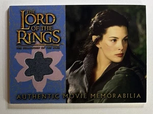 2002 Topps Lord of the Rings FOTR Memorabilia Arwen's Riding Costume Relic - Picture 1 of 2