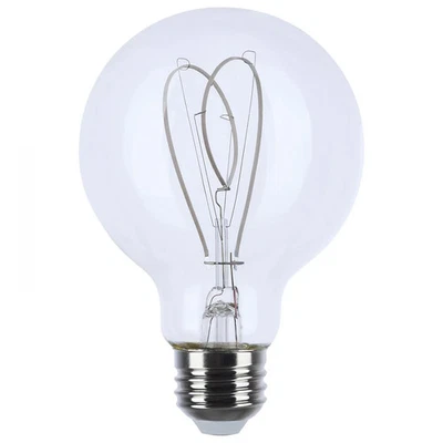 6 Watt LED - Reminiscent - Flex Gray Filament - G25 Loop - Medium Base - 2700K C - Image 1 of 4