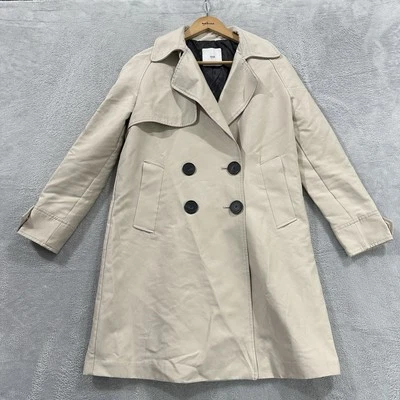 MNG Basics Button Jacket Coat Unisex XS Beige Button Minimal - Image 1 of 4