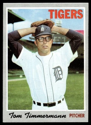 1970 Topps Tom Timmermann RC Detroit Tigers #554 Set Break - Image 1 of 2