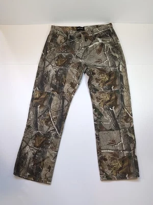 Realtree Camo Pants Mens 36x30 Hunting Streetwear Y2K 100% Cotton Double Knee - Image 1 of 4