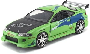 JADA TOYS, MITSUBISHI Eclipse 1995 verde di Brian Fast And Furious, 1/24, JA... - Foto 1 di 8