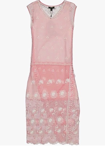 Abito Burberry Chantilly pizzo nuovo con etichette US 4 IT 38 rosa rosa formale matrimonio prezzo al dettaglio consigliato $ 2740