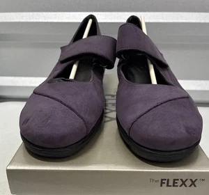 Damen The Flexx Wildleder Mary Jane’s lila Capri Gr.10 Schlaufenriemen - Bild 1 von 9