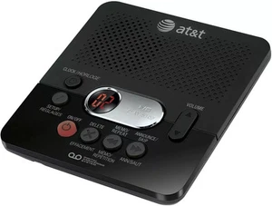 Répondeur numérique AT&T noir 1740 anglais français 60 min enregistrement NEUF - Photo 1/1