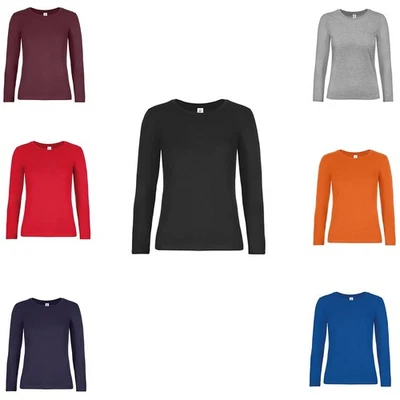 B&C T-Shirt E190 Long Sleeve / Women Damen Langarm T-Shirt bis 3XL - Bild 1 von 4