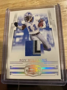 2007 Donruss Threads - Roy Williams 11/25 Jersey match EBAY 1/1 🔥🔥🔥🔥LIONS - Picture 1 of 2