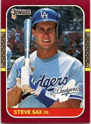 1987 Donruss Opening Day #85 Steve Sax - Image 1 of 2