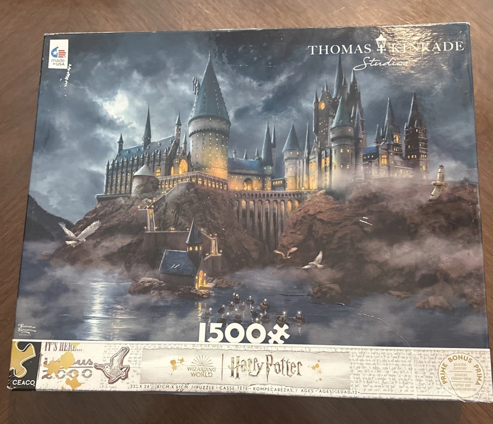 Thomas Kinkade - Harry Potter - Castillo de Hogwarts - 1500 Puzzle - Ver Descripción Foto 1 de 1
