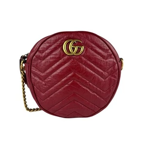 Borsa a tracolla Gucci in pelle rossa - Foto 1 di 5