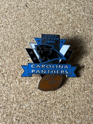Vintage Carolina Panthers 1995 First Season Sports Pin Rare  - Image 1 of 4