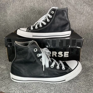 Converse Hi Top Leder Sneaker Schwarz Damen Größe UK 5,5 / EUR 38 - Bild 1 von 24