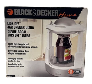 Black & Decker Home Lids Off Jar Opener Ultra JW260 - White Silver - Picture 1 of 12