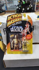 NIB 1994 C-3PO ACTION MASTERS DIECAST METAL FIGURE 2.25" STAR WARS W/ CARD - Picture 1 of 3