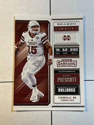 Dak Prescott 2018 Panini Contenders Draft Picks Season Ticket #24 Cowboys - Image 1 of 2