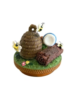 Yankee Candle Garden Honey Bees Flowers Jar Candle Holder Topper Lid Top NOS - Picture 1 of 15