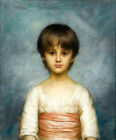 Peinture à l'huile Ellis William Roberts Une beauté espagnole jolie jeune fille sur toile
