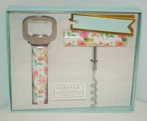 3-teiliges Set Flaschenöffner KORK Schraube GETRÄNKE Etiketten Floral Rosa Gartner Studio HOCHZEIT - Bild 1 von 2