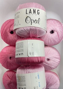 12 Lang yarns Opal Fingering 58%  Nylon, 42% Rayon 170 yards/50 grams mixed lot  - Picture 1 of 5
