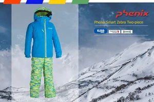 Girls Ski Suit Phenix Multi Zebra Two-piece | Kids Ski Suit Phenix Suku Suku - Picture 1 of 8
