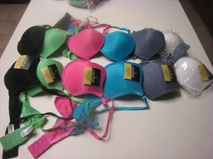 NWT #6861 Coobie Multi-colors Underwire Pushup Adjustable Bra Size 40C Lot (6) - Picture 1 of 8