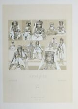 1880 - Nomads Sahara Costume Costumes Africa Lithography Lithograph