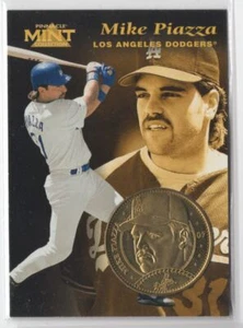 1997 PINNACLE MINT COLLECTION PLUS COIN MIKE PIAZZA R76 - Picture 1 of 2