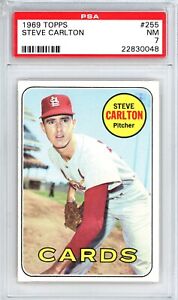 1969 Topps Steve Carlton #255 PSA 7 P1373
