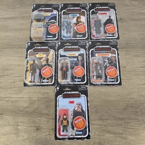 Star Wars Retro Collection Mandalorian Wave 1 Figures - Set of 7 - New Sealed - Picture 1 of 7