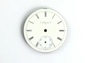 6S Elgin Pocket Watch Porcelain Dial 1063 - Picture 1 of 2