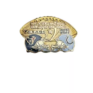 Houston Texans vs Indianapolis Colts Reliant Stadium Oct 23rd 2005 Lapel Hat Pin - Picture 1 of 5