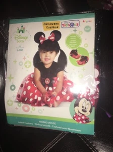 DISNEY BABY MINNIE MICKIE MOUSE INFANT TODDLER SIZE 6+ 6-12M HALLOWEEN COSTUME - Picture 1 of 3