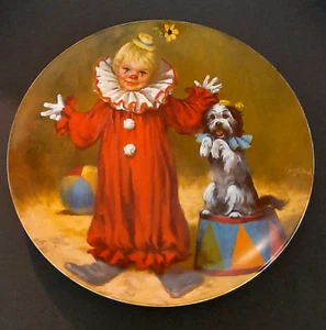 Tommy the Clown Collector Plate by John McClelland Children's Circus 1982 no box - Picture 1 of 10