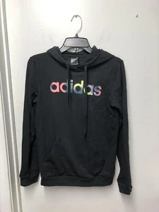 adidas Women's Climalite Color Box Hoodie FM6181 Black/Multicolor Size Small - Picture 1 of 3