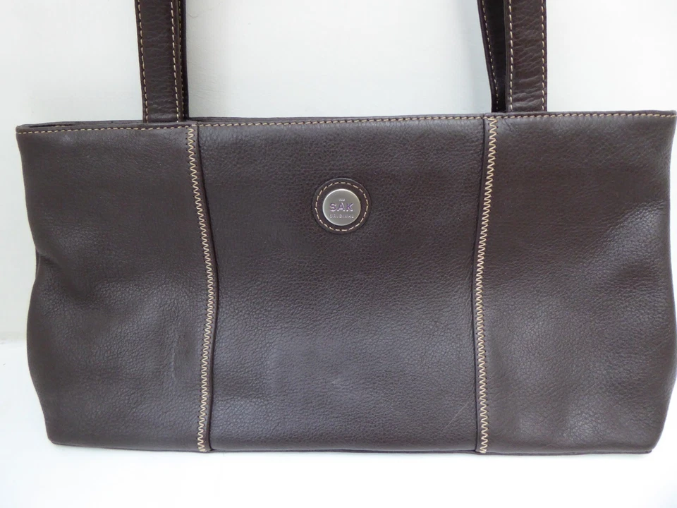 THE SAK ORIGINAL Leather Shoulder Bag - Brown Leather - Height 18 x Width 34 cm - Image 1 of 4
