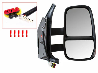 SPECCHIO RETROVISORE ELETTRICO DESTRA BRACCIO LUNGO PER IVECO DAILY IV V 06-14 - Immagine 1 di 2