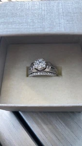 diamond ring 2.5 TCW composite style engagement ring 14k size 7 - Picture 1 of 2