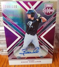 2016 PANINI Zack Collins ELITE EXTRA EDITION BASEBALL AUTO 88/100 WHITE Sox