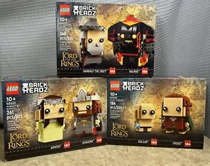 🔥LEGO 40630 40631 40632 BrickHeadz Herr der Ringe Frodo Gandalf Aragorn Neu in versiegelter Verpackung - Bild 1 von 6