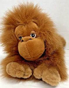 Vintage A & A Plush Orangutan Adorable Plush Stuffed Animal Zoo Animals Primates - Picture 1 of 12