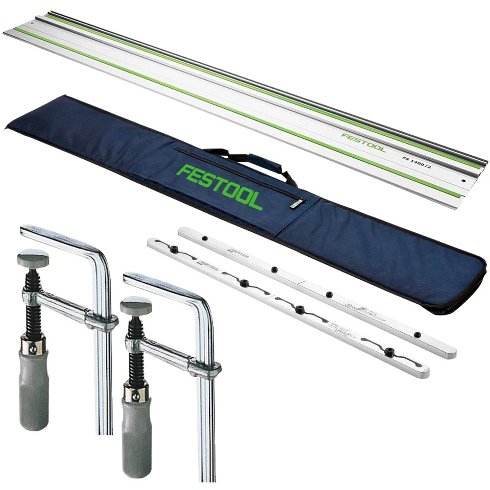 Festool FS 1400/2 1400mm Guide Rail 491498 With Connector Clamp & Guide Rail Bag