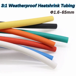 Weatherproof Heatshrink Tubing Glue Lined Heat Shrink Sleeving 3:1 Φ1.6mm~65mm - Picture 1 of 12