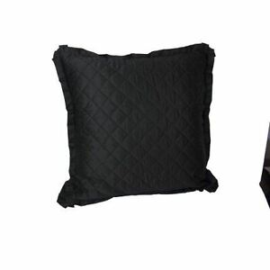 Pillow Sham - Lenox Timeless European 26 x 26 Pillow Sham - Black Quilted