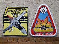 Pair of F-18 Hornet Us Air Force Squadron patches Super Hornet Patch